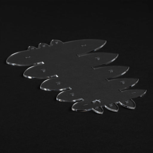 Pointed Belt End Acrylic Template