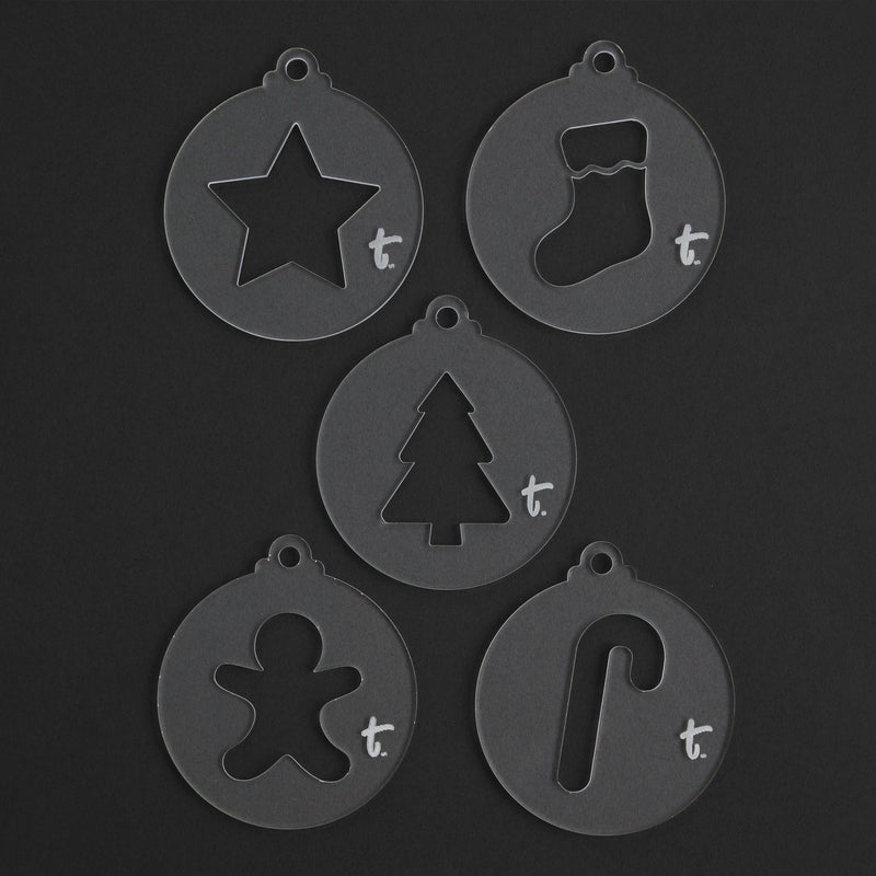 Ensemble de modèles de décorations de Noël en acrylique