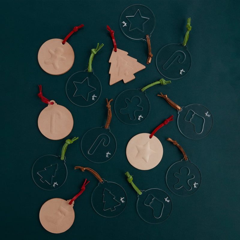 Ensemble de modèles de décorations de Noël en acrylique