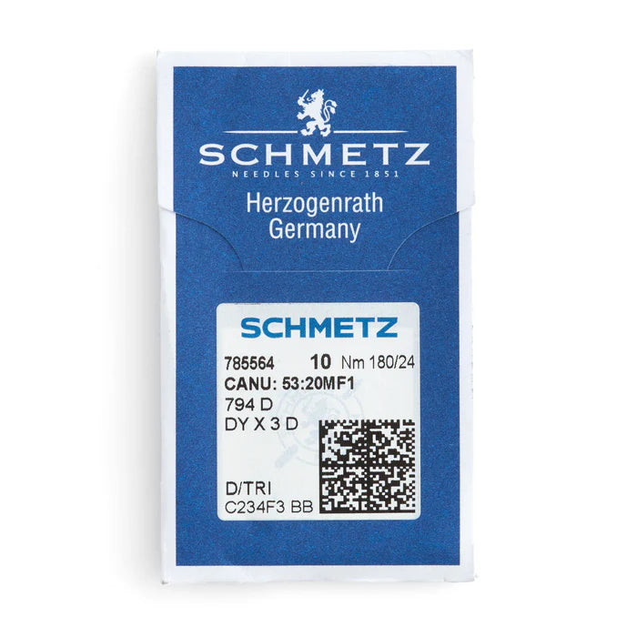 SCHMETZ 794 D SEWING MACHINE NEEDLE 10 PACK