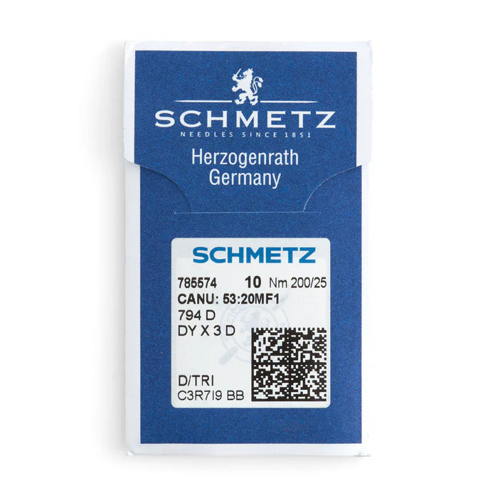 SCHMETZ 794 D SEWING MACHINE NEEDLE 10 PACK