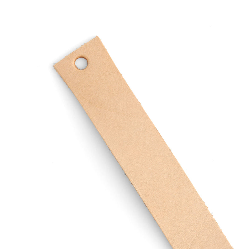 Lightweight Veg-Tan Cowhide Strip Natural