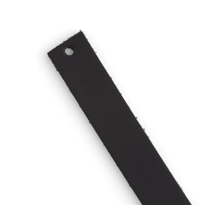 Veg-Tan Cowhide Strip Black