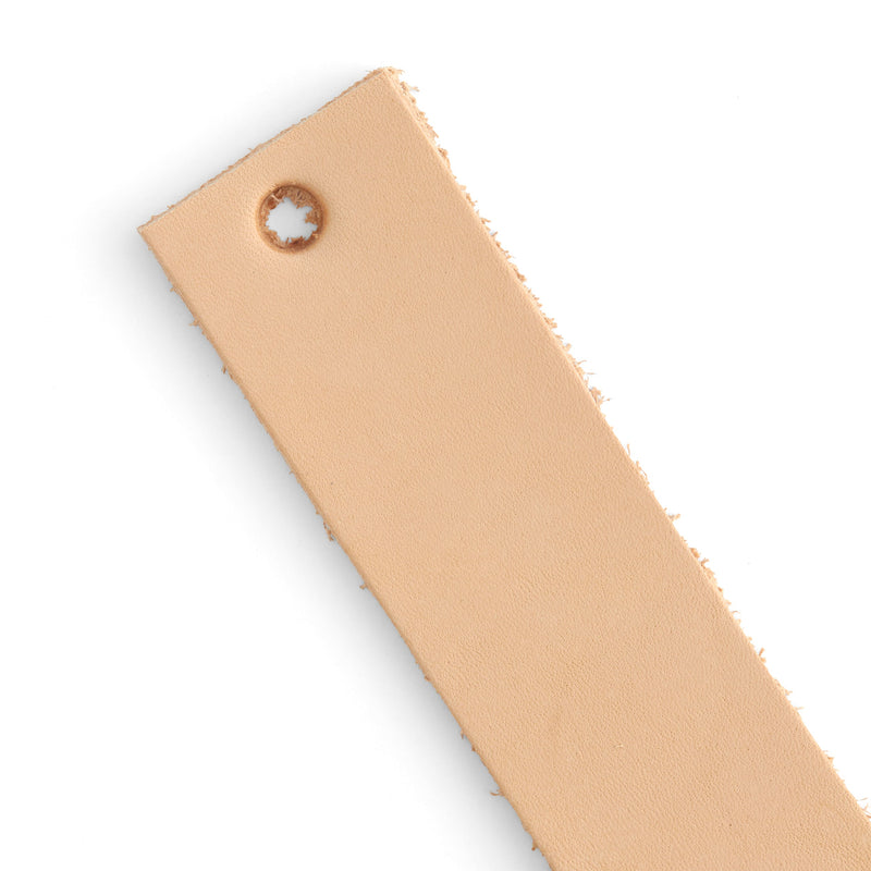 Veg-Tan Cowhide Strip Natural