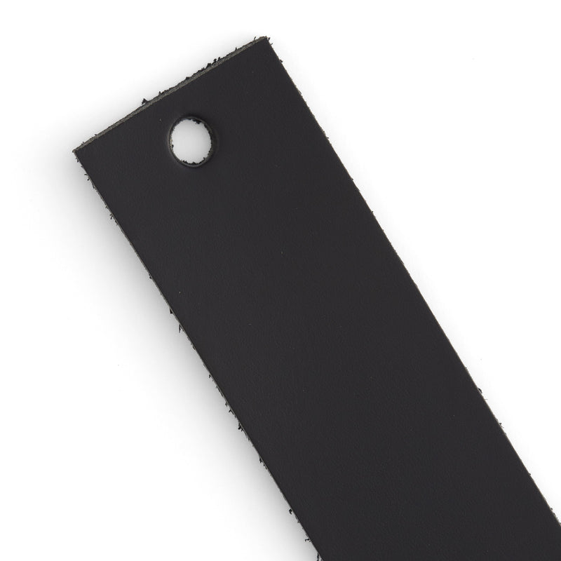 Veg-Tan Cowhide Strip Black