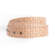 Veg-Tan Embossed Belt Blank