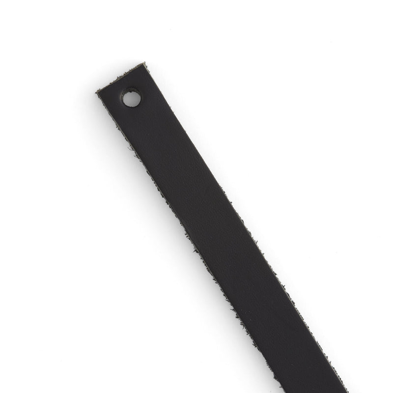 Veg-Tan Cowhide Strip Black