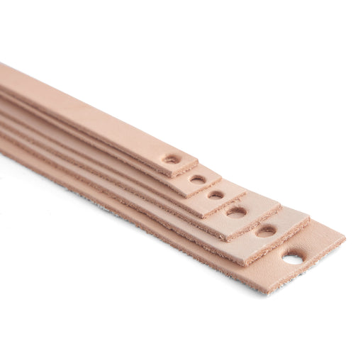 Lightweight Veg-Tan Cowhide Strip Natural