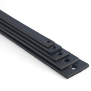 Veg-Tan Cowhide Strip Black