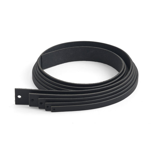 Veg-Tan Cowhide Strip Black