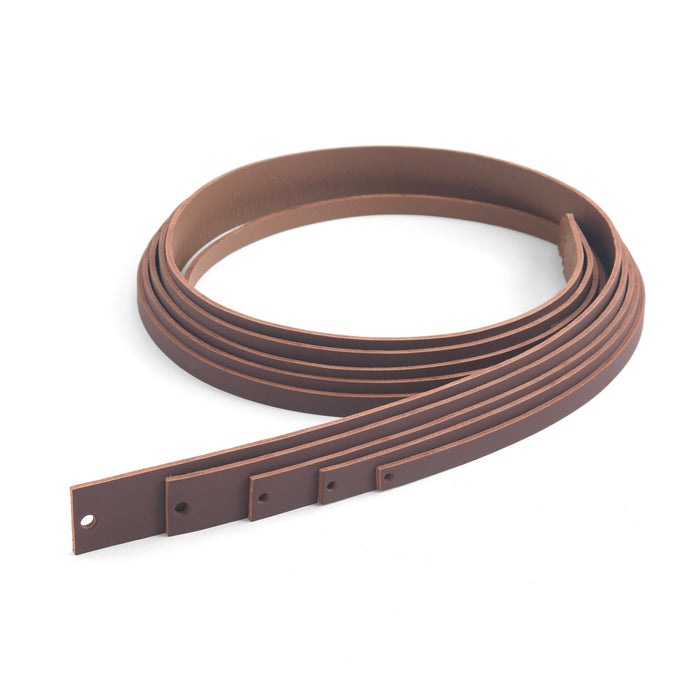 Veg-Tan Cowhide Strip Brown