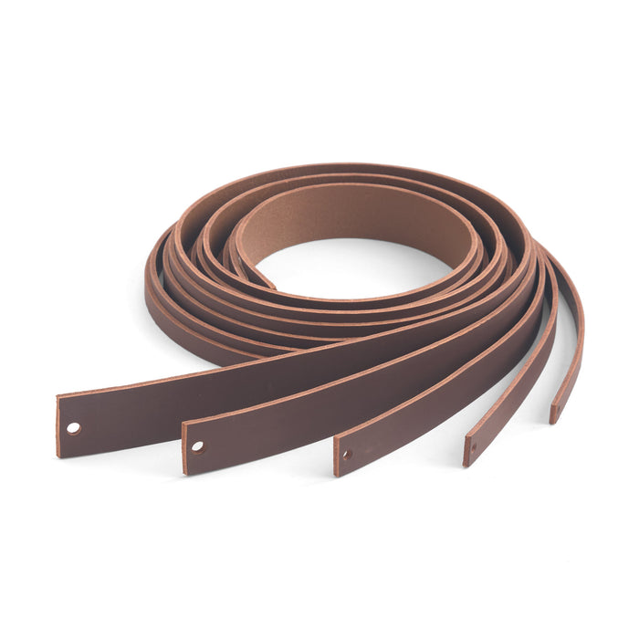 Veg-Tan Cowhide Strip Brown