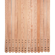 Veg-Tan Embossed Belt Blank