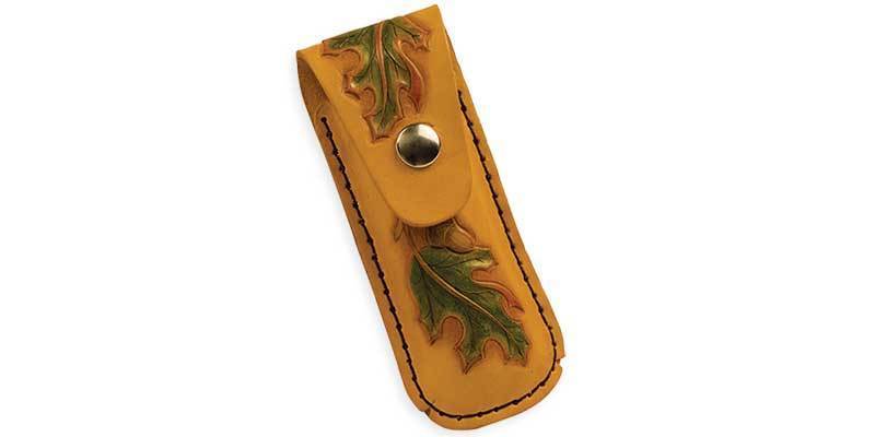 Pochette pour couteaux pliants en cuir, paquet de 10
