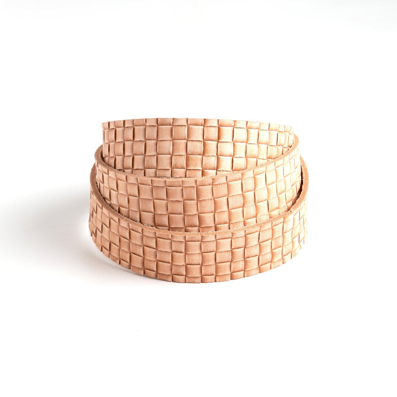 Veg-Tan Embossed Belt Blank