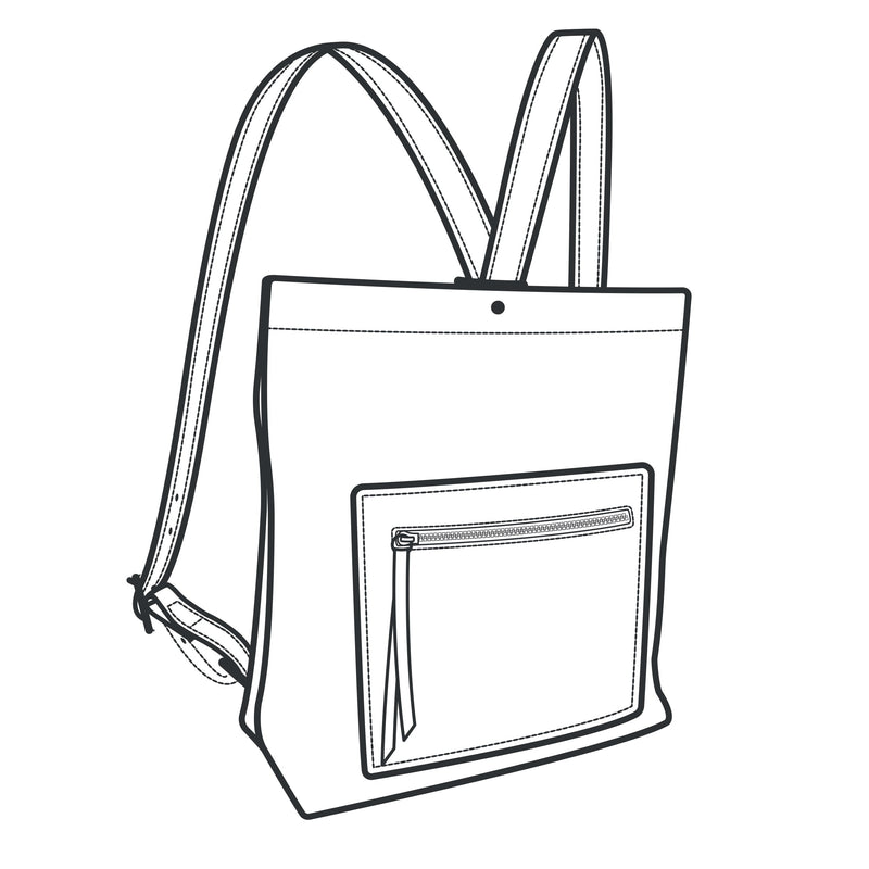 Brooklyn Backpack Paper Pattern