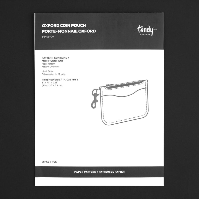 Oxford Coin Pouch Paper Pattern - FINAL SALE