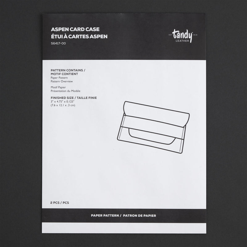 Aspen Card Case Paper Pattern - FINAL SALE