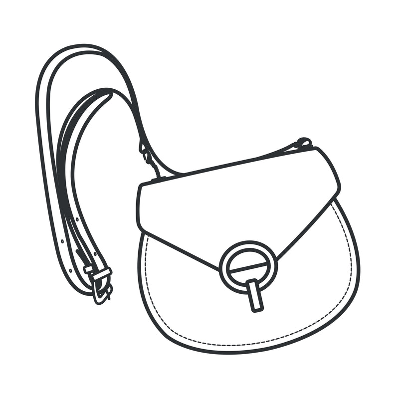 Isabella Turn Lock Crossbody Paper Pattern