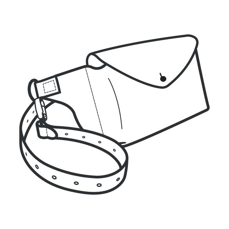 Modèle en papier de sac de ceinture Burlington