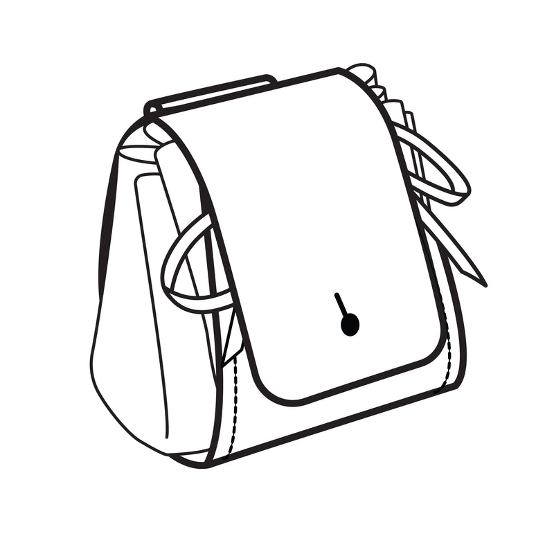 Patron de pochette à cordon en papier