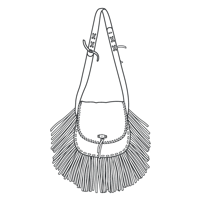 Janis Fringe Bag Paper Pattern