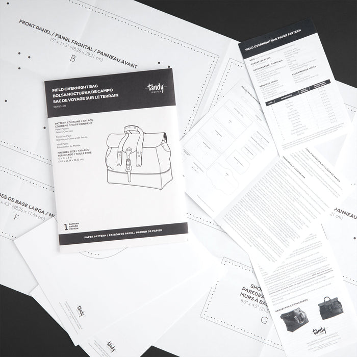 Field Overnight Bag Paper Pattern