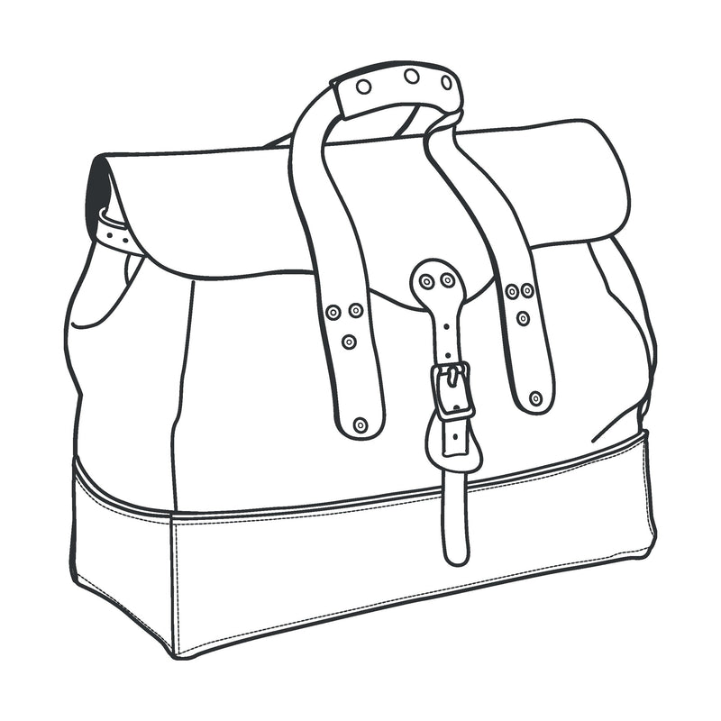 Field Overnight Bag Paper Pattern
