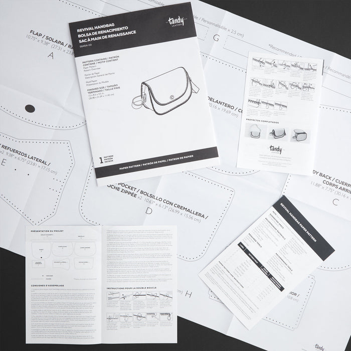 Revival Handbag Paper Pattern