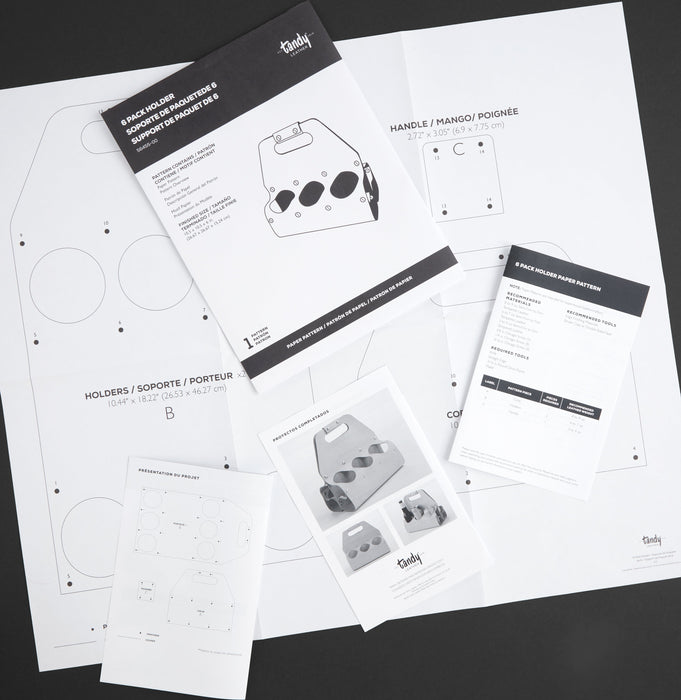 6 Pack Holder Paper Pattern