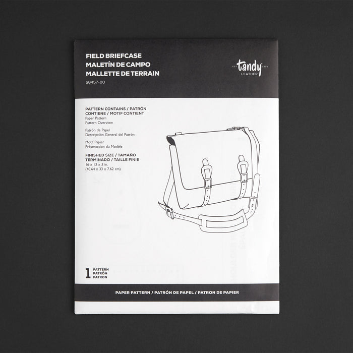 Field Briefcase Paper Pattern