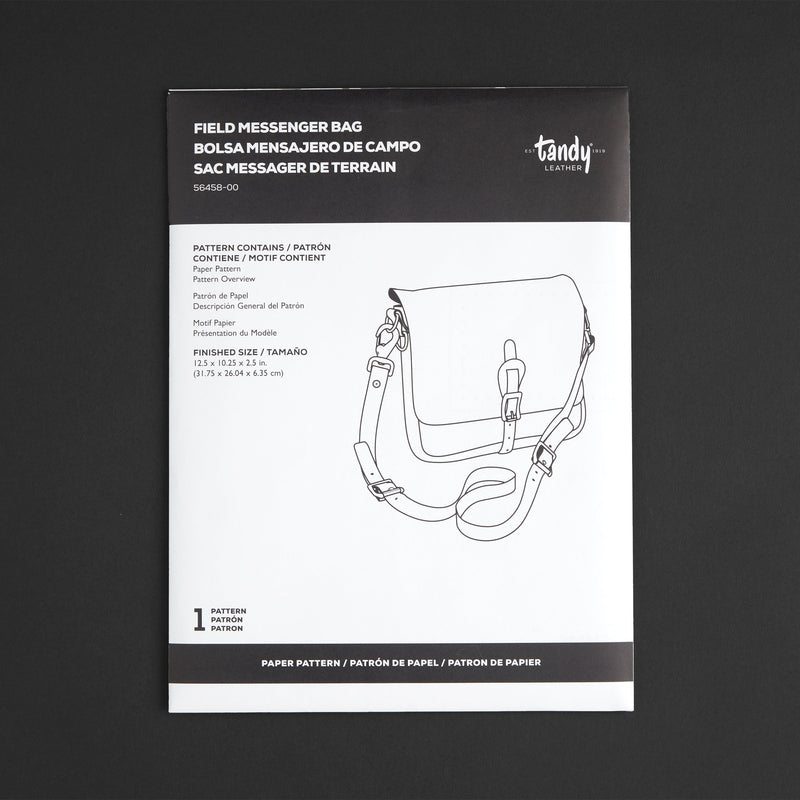 Patron en papier pour sac messager de terrain