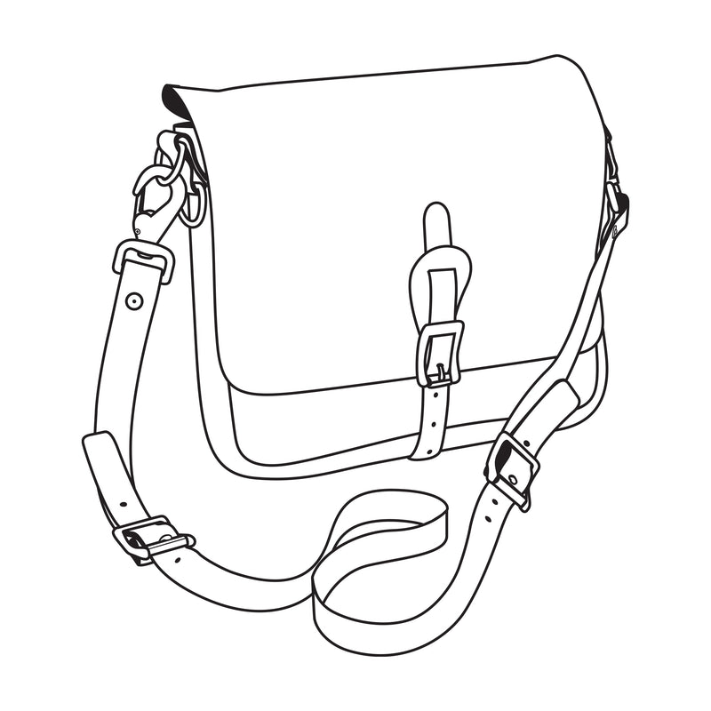 Patron en papier pour sac messager de terrain