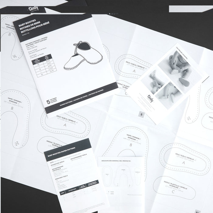 Baby Booties Paper Pattern