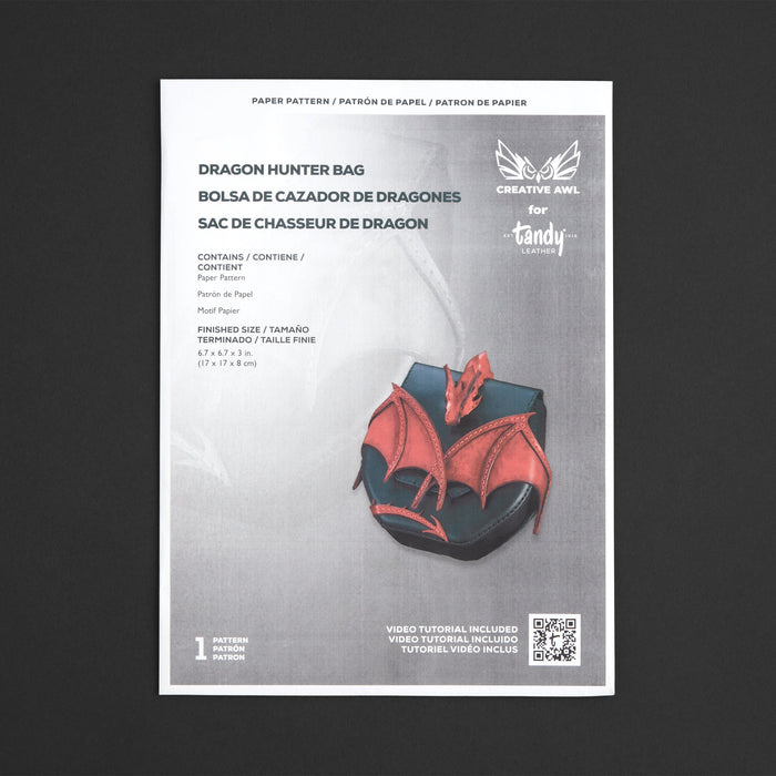 Patron en papier pour sac de chasseur de dragon Creative Awl