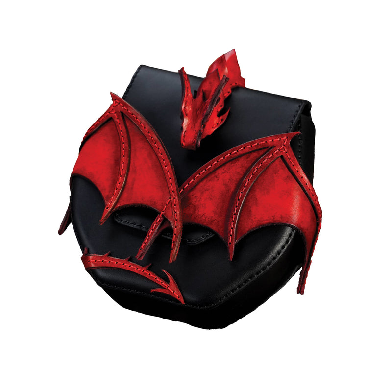 Patrón de papel para bolsa de cazador de dragones con punzón creativo