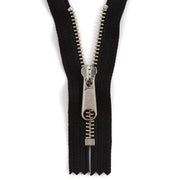 YKK #5 Nickel Plate Complete Zipper
