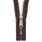 YKK #5 Nickel Plate Complete Zipper