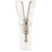 YKK #5 Nickel Plate Complete Zipper