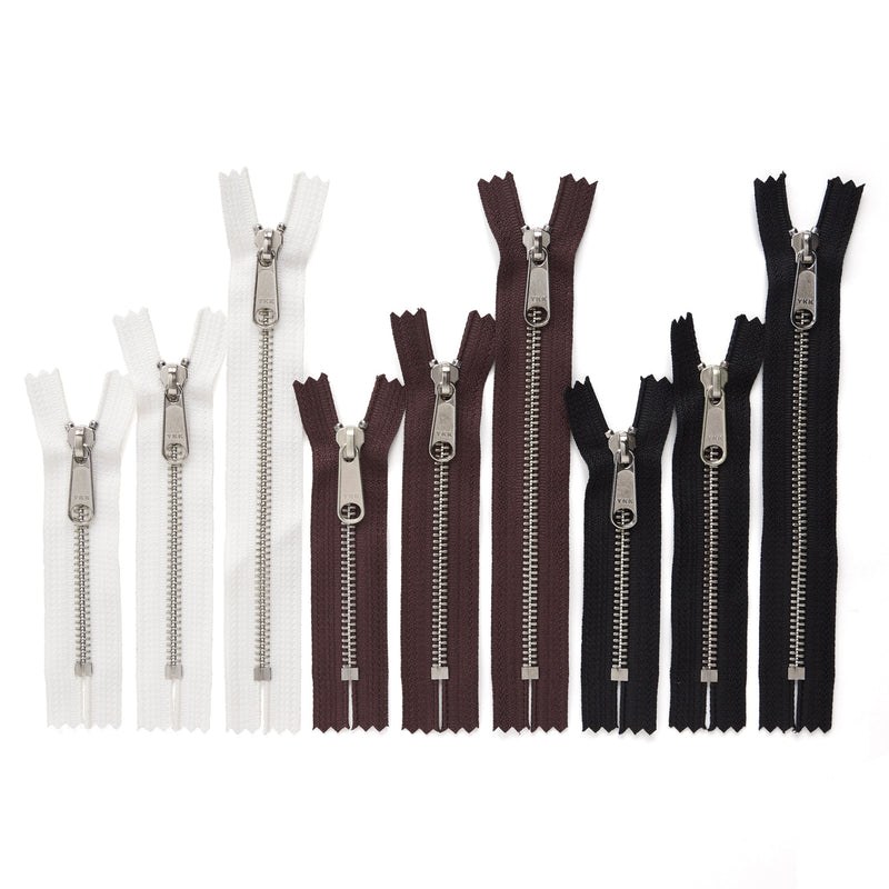 YKK #5 Nickel Plate Complete Zipper