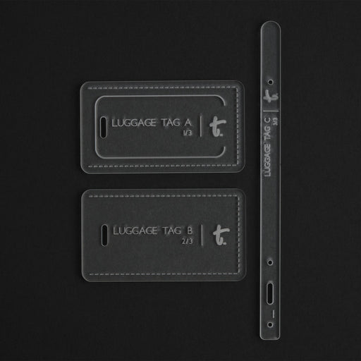 Luggage Tag Acrylic Template