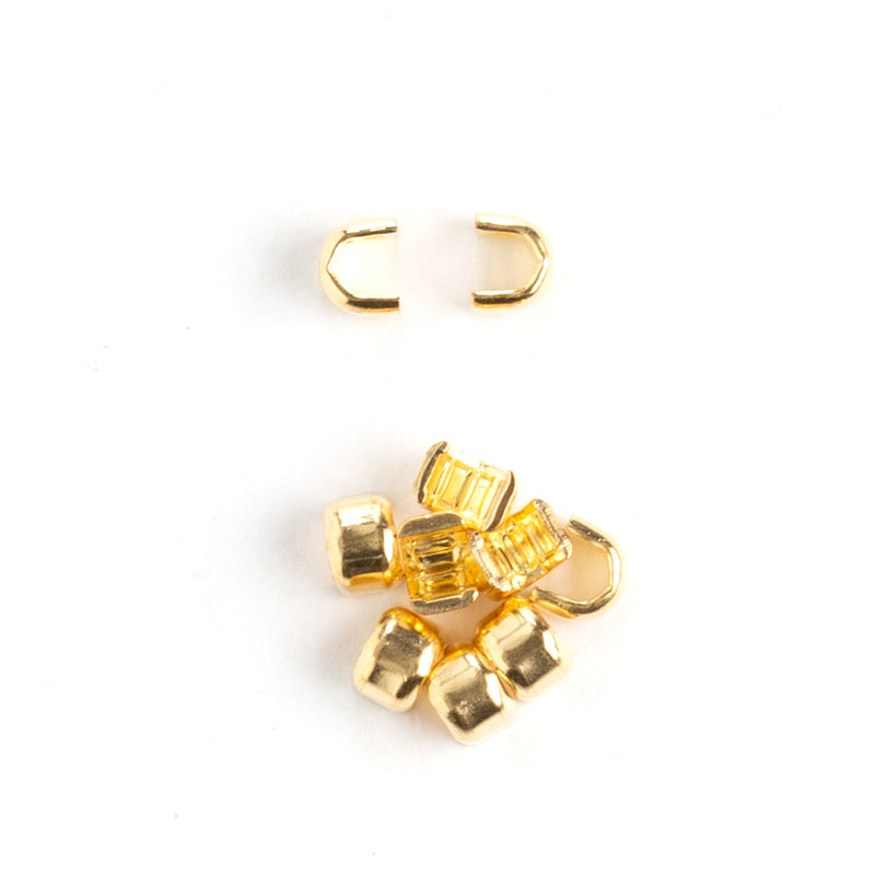 #5 Zipper Top Stop Brass 10 Pack