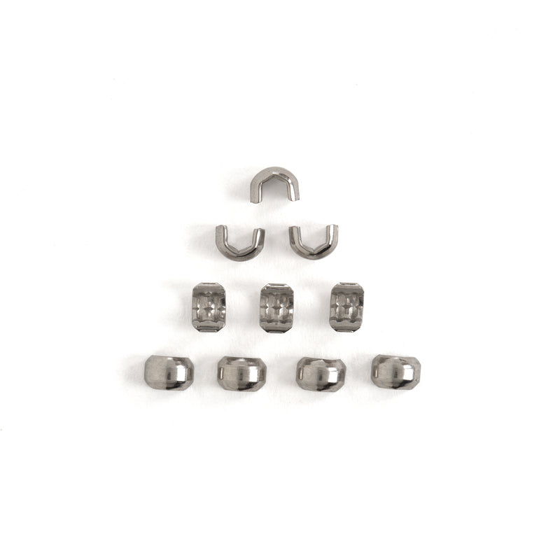 #5 Zipper Top Stop Brass 10 Pack