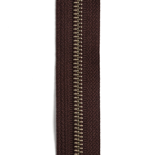 YKK #5 Nickel Plate Zipper Tape by the Yard