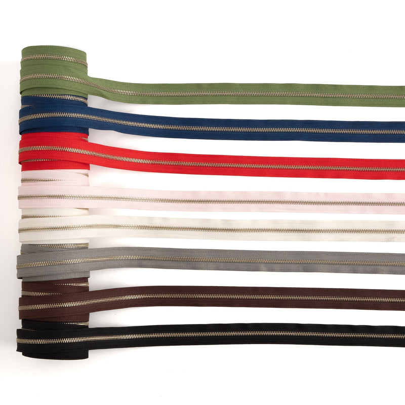 YKK #5 Nickel Plate Zipper Tape 6 ft. (1.8 m)