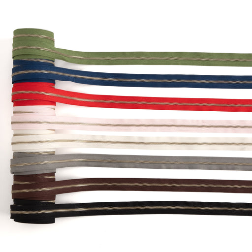 YKK #5 Nickel Plate Zipper Tape 6 ft. (1.8 m)