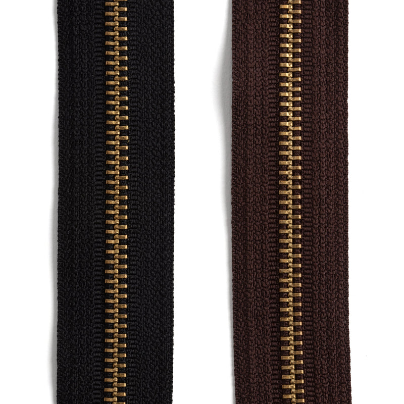 YKK #5 Brass Zipper Tape by the Yard