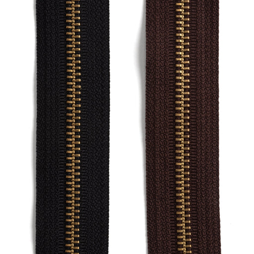 YKK #5 Brass Zipper Tape by the Yard