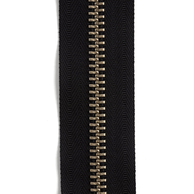 YKK #10 Nickel Plate Zipper Tape 6 ft. (1.8 m)