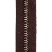 YKK #10 Nickel Plate Zipper Tape by the Yard